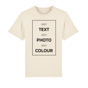 Personalised Custom Print T-Shirt -  Add Your Text, Photo,or Logo