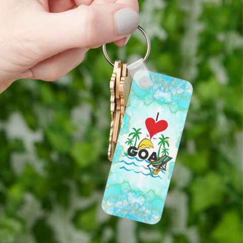 I love Goa Keychain