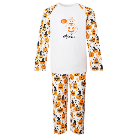 Personalised Pumpkin Boo Babygrow