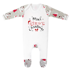 Baby's First Christmas Personalised Rompersuit