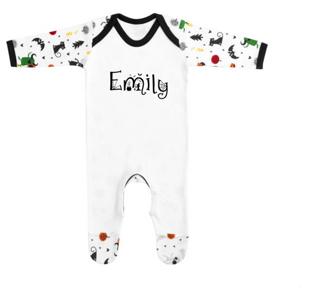 Personalised Halloween Babygrow