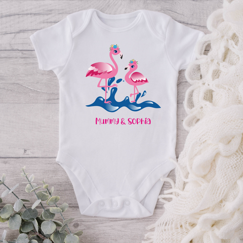 Mothers Day Flamingo Onesie