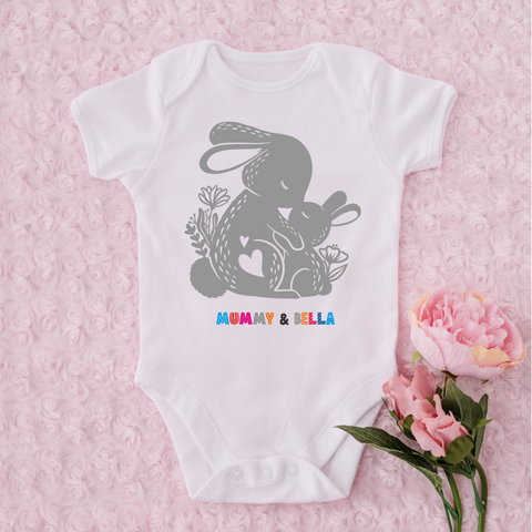 Mothers Day Bunny Rabbit Onesie