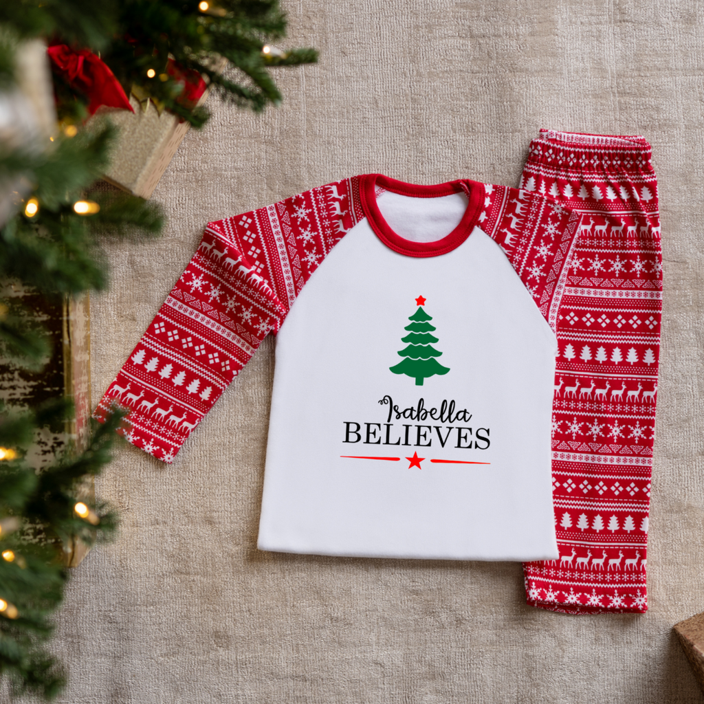 Unisex kids christmas discount pyjamas