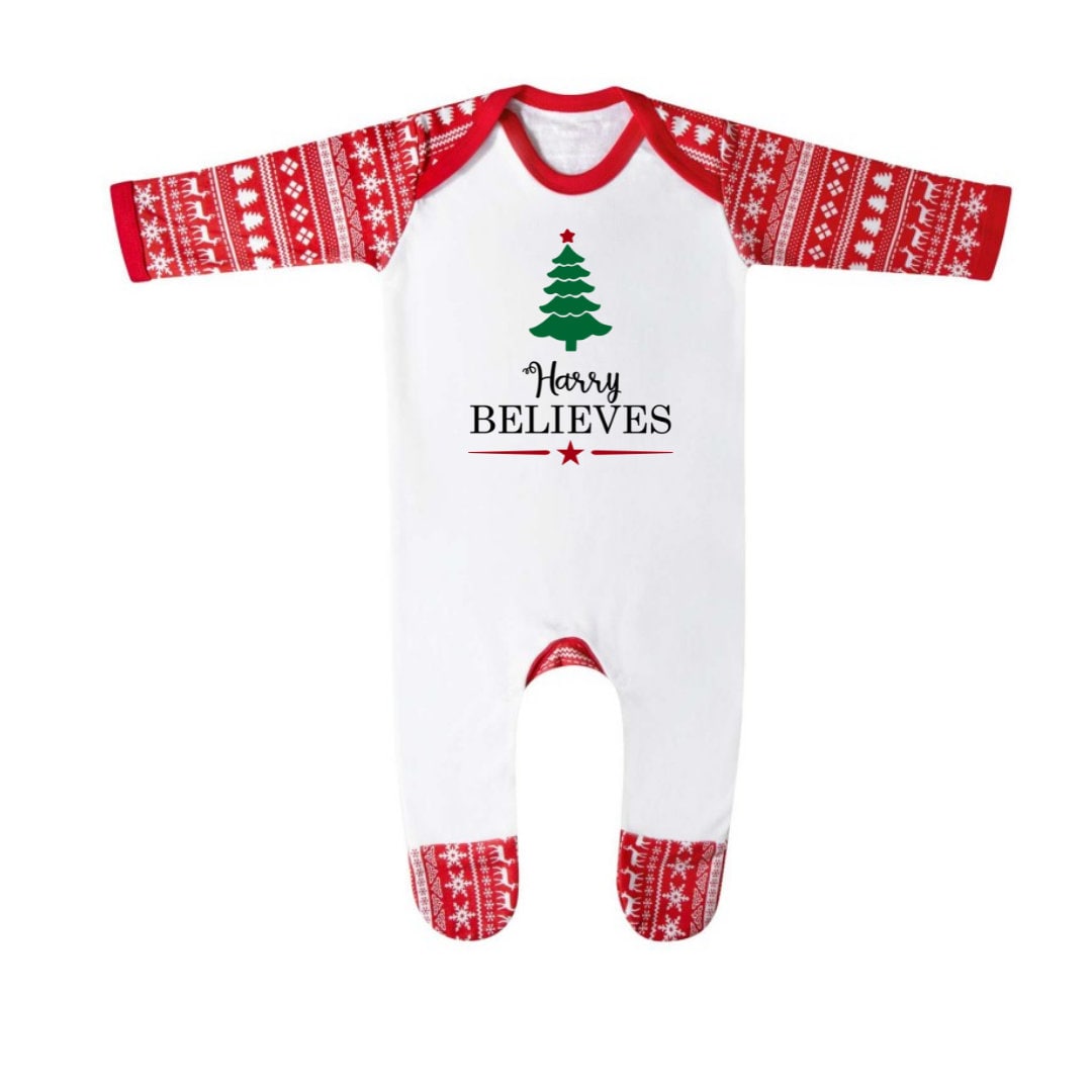 Personalised Kids Believes Christmas Pyjamas